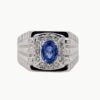 Royal Blue Sapphire Wedding Ring