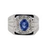 Royal Blue Sapphire Wedding Ring