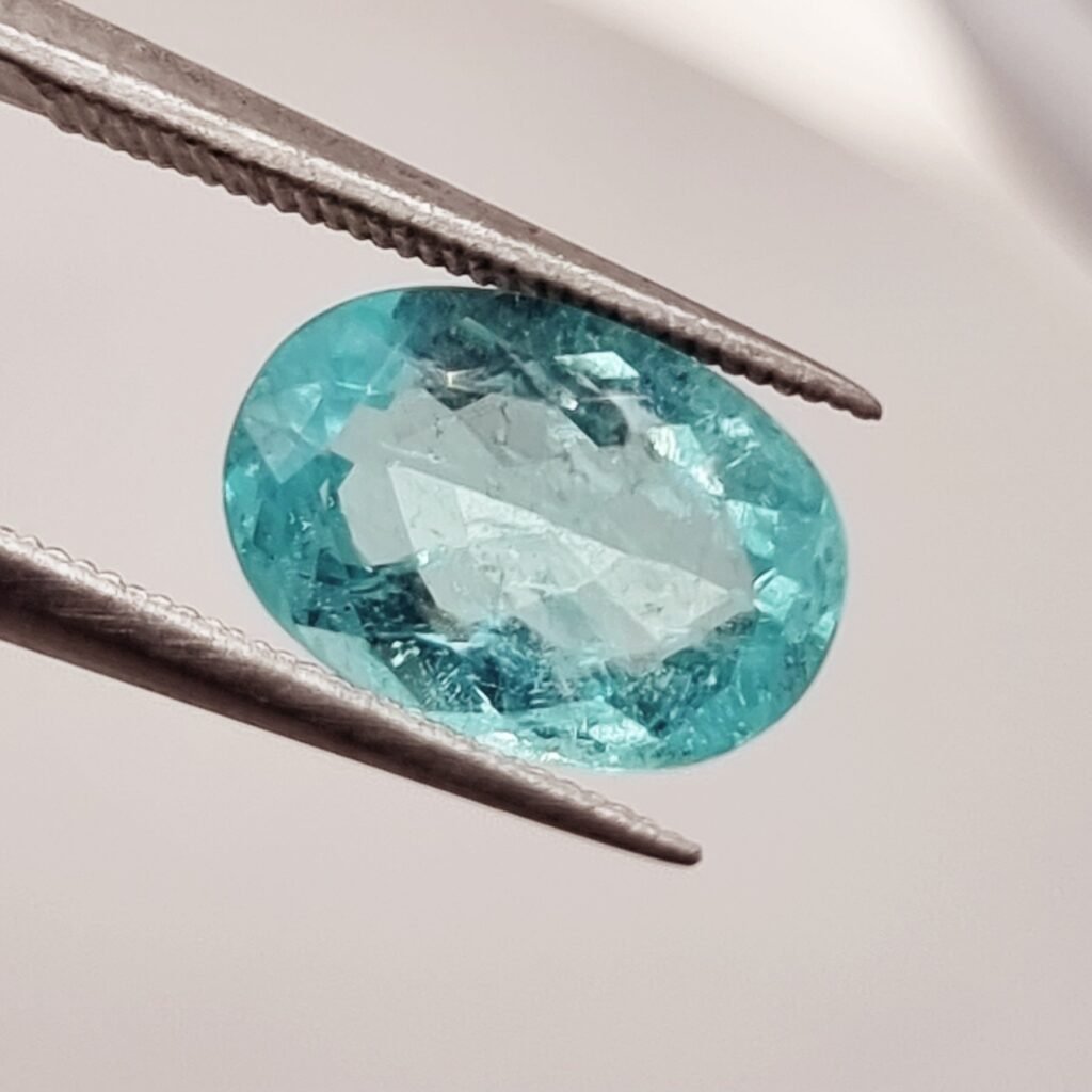 Oval shaped Paraiba Tourmaline