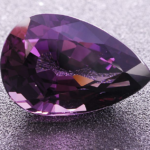 natural amethyst pear shape
