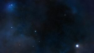 Beautiful view of a starry night sky featuring the Orion constellation and a vibrant cosmic background.